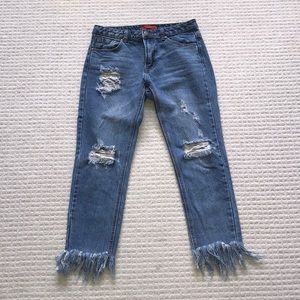 Signature8 Ripped Boyfriend Denim Jeans